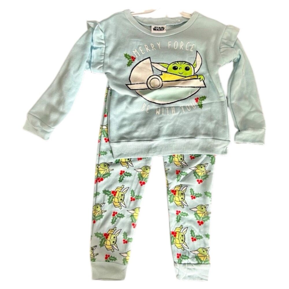 Star Wars “Merry Force Be With You” 2-Piece Jogger Set Size 4T